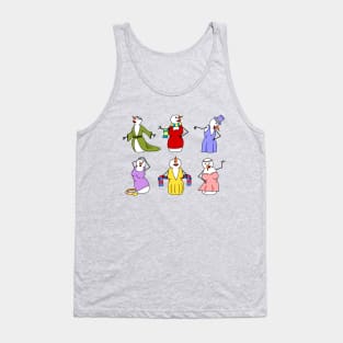 Diva Snowmen Tank Top